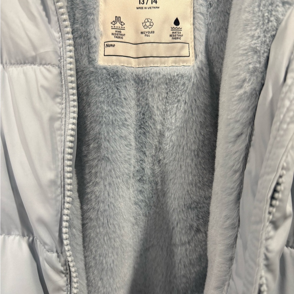 Abercrombie & Fitch Kids Sky Blue Puffer Jacket - Picture 4 of 6